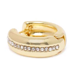 Estele Gold Plated Circular Hoop Earrings image 3