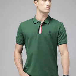 U.S. Polo Assn. Pure Cotton Slim Fit Polo Collar T-shirt-picture-54