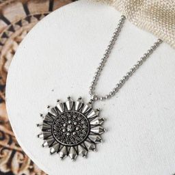 Teejh Ethnic Aparnaa Sliver Oxidized Necklaces for Women-picture-40