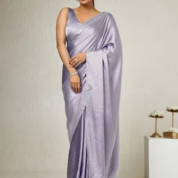 Soch Beads and Stones Satin Saree-picture-36