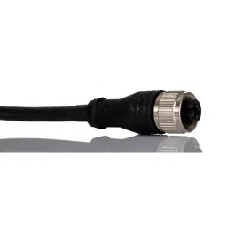 RS PRO Actuator Cable Straight Female M12 to Straight Male M12 Sensor 2 m, 2500689 image 3