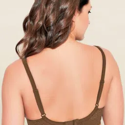Enamor Brown Under Wired Non Padded Seamless Bra image 2