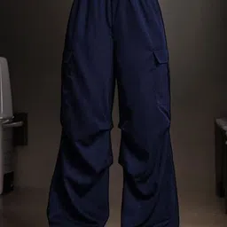 The Roadster Lifestyle Co Women Loose-Fit Parachute Trousers-image-81