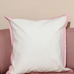 Crown of Poppies Pink & White Whispers Of Spring Printed Cotton Square Cushion Cover image 3