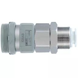 SMC Stainless Steel Female Coupler Nipple, 1/8 in Female One Touch Fitting, KK3S-10E-picture-6