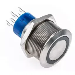 RS PRO Illuminated Push Button Switch Panel Mount 22.2 mm DPDT Green LED 250 V AC, 1759237-image-84
