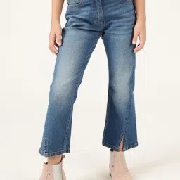 One Friday Girls Blue Regular Fit Washed Jeans-picture-13