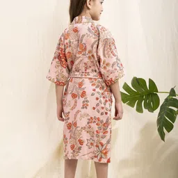 LacyLook  Printed Waffle Bathrobe image 2