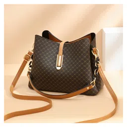 SYGA Women's Pu Material With Bucket Type, Sling Bag (Brown)-picture-31