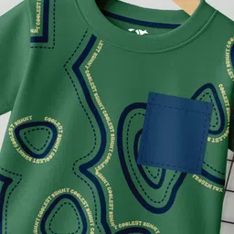 FROSEN FOX Boys Pack of 3 Graphic Printed Round Neck Pure Cotton T-shirts image 2