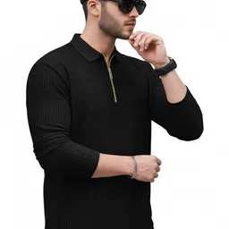 HERE&NOW Men Polo Collar T-shirt image 3
