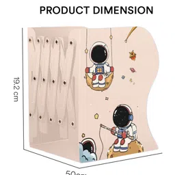 SYGA Adjustable Decorative Bookends for Home Office Metal Bookends for Heavy Books, Book Organizer for Desk Ideal Bookends for Shelves(Beige) image 3