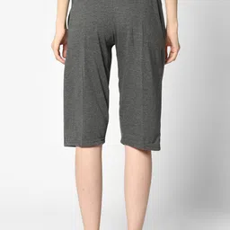 mack jonney VIMAL JONNEY Women Pack Of 2 Grey & Navy Blue  Lounge Shorts image 3