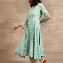 Folksong by W Green Printed Anarkali Kurta image 3