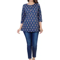 NNAVDHA Print Cotton Top image 2