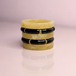 TAG 7 Set Of 5 Textured Bangles-image-73