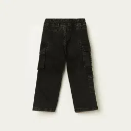 Juniors by Lifestyle Boys Black Cotton Jeans image 2