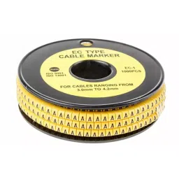 RS PRO Slide On Cable Markers Black on Yellow 3-4.2 mm, 8120830-image-89