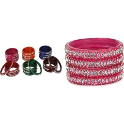SOMIL Set Of 28 Stone-Studded Bangles-picture-20