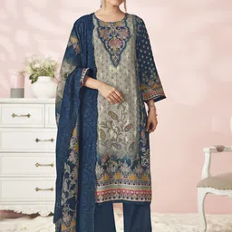 Stylee LIFESTYLE Printed Pure Cotton Unstitched Dress Material-image-91
