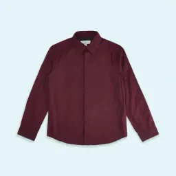 Pantaloons Junior Maroon Cotton Regular Fit Full Sleeves Shirt-picture-18