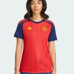Adidas Red Regular Fit Striped Jersey-picture-46