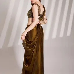 Mitera Organza Saree With Blouse Piece image 4