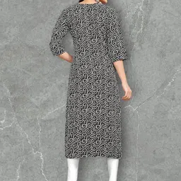 MANTRA DESIGNER Women Black Crepe Kurtas image 3