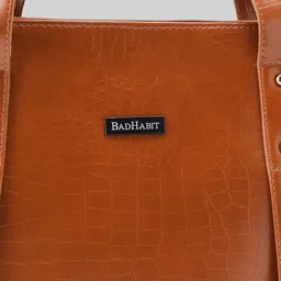 BAD HABIT Textured Structured Tote Bag image 2