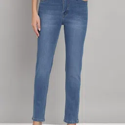 FASHIONFIBRE Women Skinny Fit High-Rise Mildly Distressed Light Fade Stretchable Jeans-picture-10