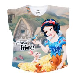 Disney by Wear Your Mind Girls Grey Disney Princess Printed Top-picture-21