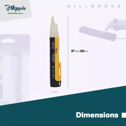 Hillgrove 90-1000 V AC Non Contact Electrical Voltage Detector with Continuity Tester, HGCM204M1 image 5