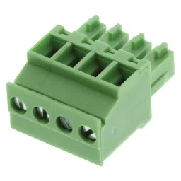 AMPHENOL ANYTEK TERMINAL BLOCK PLUGGABLE, 4 POSITION, 28-16AWG, 20020008-D041B01LF image 1