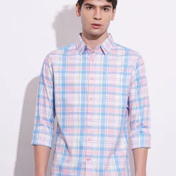 Being Human Men Classic Opaque Checked Casual Shirt-picture-22