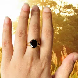 GenZcomplex Gold-Plated Brass Garnet Finger Ring-image-27