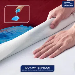 Gadda Co Double Bed Mattress Protector - Maroon image 5