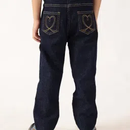 One Friday Girls Blue Regular Fit Washed Jeans image 2