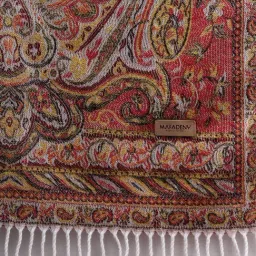 Mafadeny Pink Regular Fit Printed Stole image 3