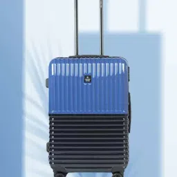 Nasher Miles Istanbul Hard-Sided ABS and PC Check-in  Blue and Navy Blue 24 inch |65cm Trolley Bag-image-35