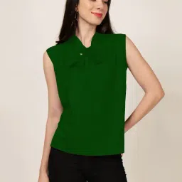 PATRORNA Dark Green Regular Fit Top-picture-33