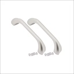 Atom 114.3 mm (4.5 inch) Zinc Silver Glossy Finish Cabinet/Drawer Handle, CH-227-SS-4.5-102 (Pack of 2) image 2