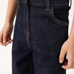 One Friday Girls Blue Regular Fit Washed Jeans image 4