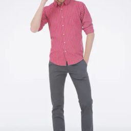 Basics Grey Soft Washed Chinos-picture-4
