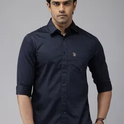 U.S. Polo Assn. Pure Cotton Tailored Fit Opaque Casual Shirt-picture-46