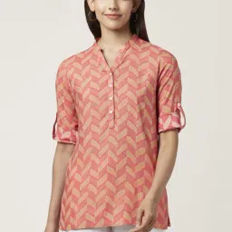 Akkriti by Pantaloons Coral Printed Tunic-image-7