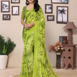 Moda Rapido Women Printed Saree With Unstiched Blouse Piece-picture-29