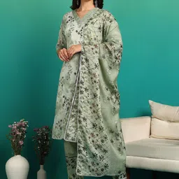 KETAKI FASHION Women Printed Regular Gotta Patti Kurta with Trousers & With Dupatta-picture-27