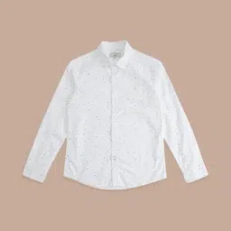 Pantaloons Junior White Cotton Printed Full Sleeves Shirt-picture-21