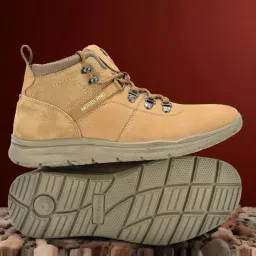 Woodland Men's Camel Hiking Boots-picture-22