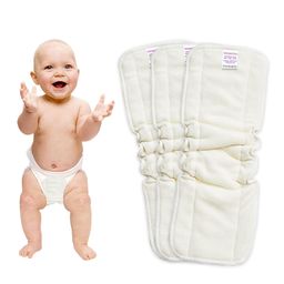 Bembika 5 Layer Bamboo Terry Nappy Inserts Pack of 3 - White-picture-10